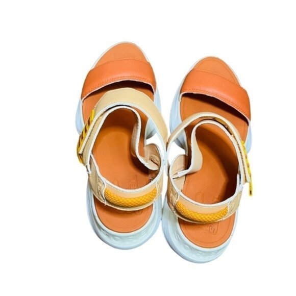 Sorel x Prana Explorer Blitz Stride Sandal Slingback Orange Women Size 8.5 - Picture 6 of 9